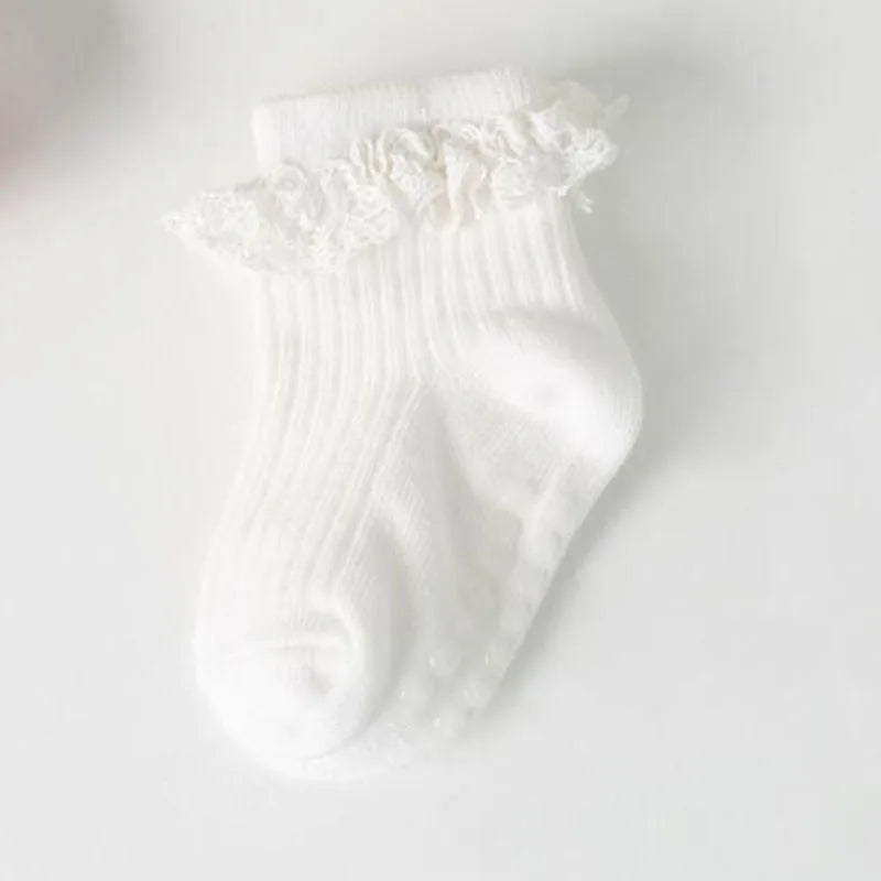 4Pair/lot Baby non-slip cotton socks