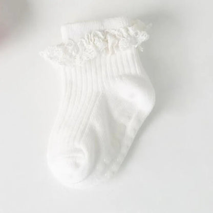 4Pair/lot Baby non-slip cotton socks