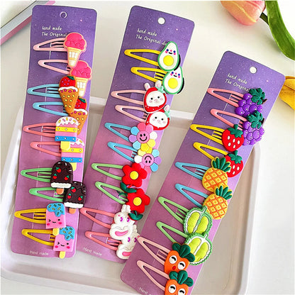 10PCS/Set Unicorn Barrettes