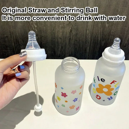 Cute Cartoon Plastic Baby Feeding Bottle