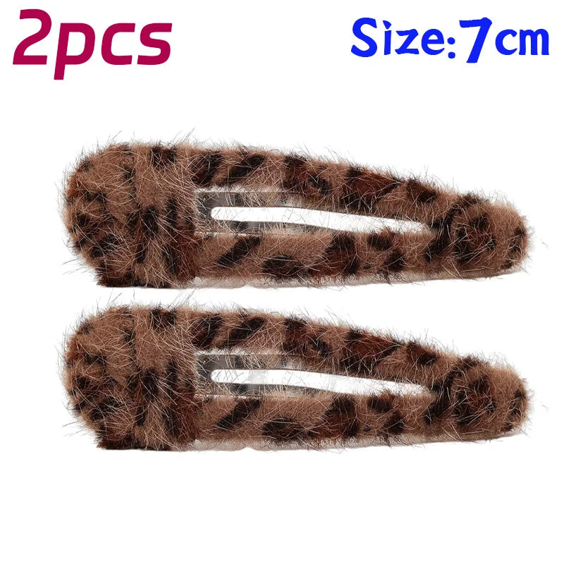 Leopard Print Barrettes