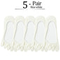 5 Pairs No Show 5 Finger Socks