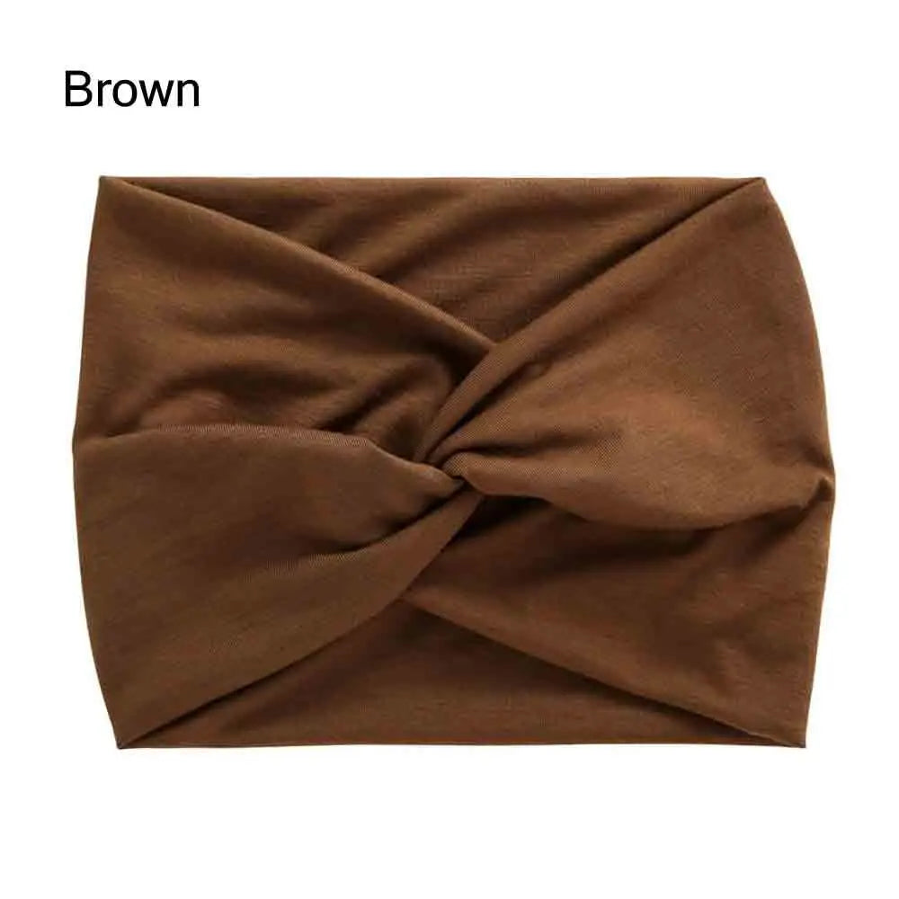 Twisted Thick Wide Head Wraps for Women