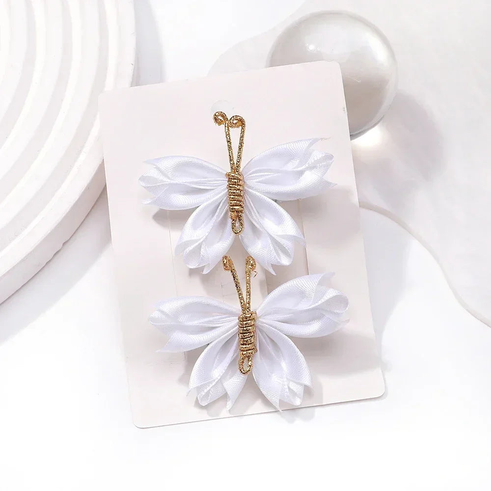 2pcs/set Butterfly Gradient Flocking Hairpins