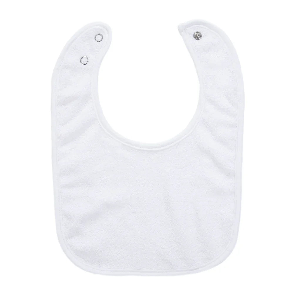 Solid Terry Towel Baby Bibs