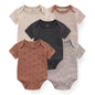 5pcs Short Sleeve Baby Bodysuits