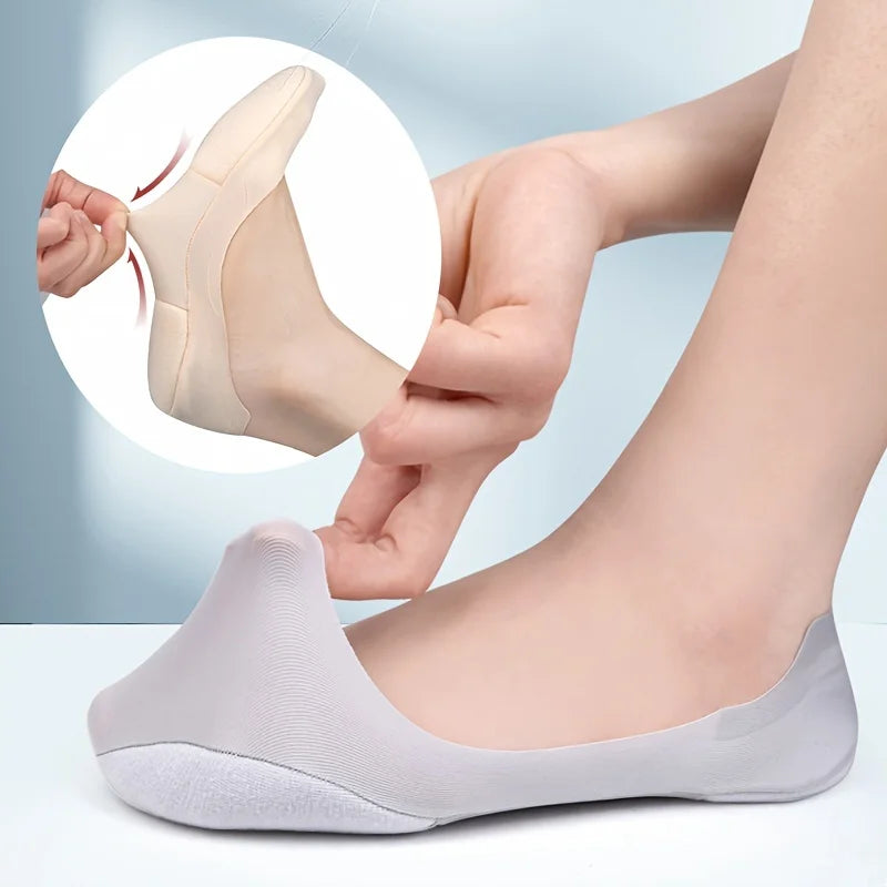 1Pair 3D Arch Massage Breathable Invisible Socks
