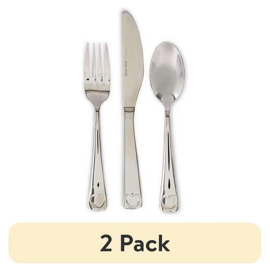 2 Pack Stainless Steel Toddler Flatware Set