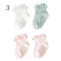 4Pair/lot Baby non-slip cotton socks