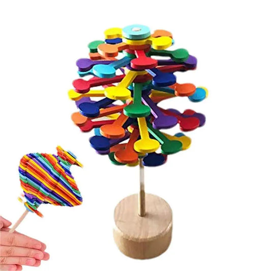 Wooden Spiral Lollipop Stress Relief Fidgets