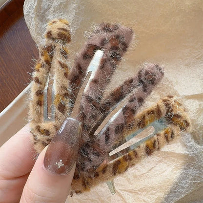 Leopard Print Barrettes