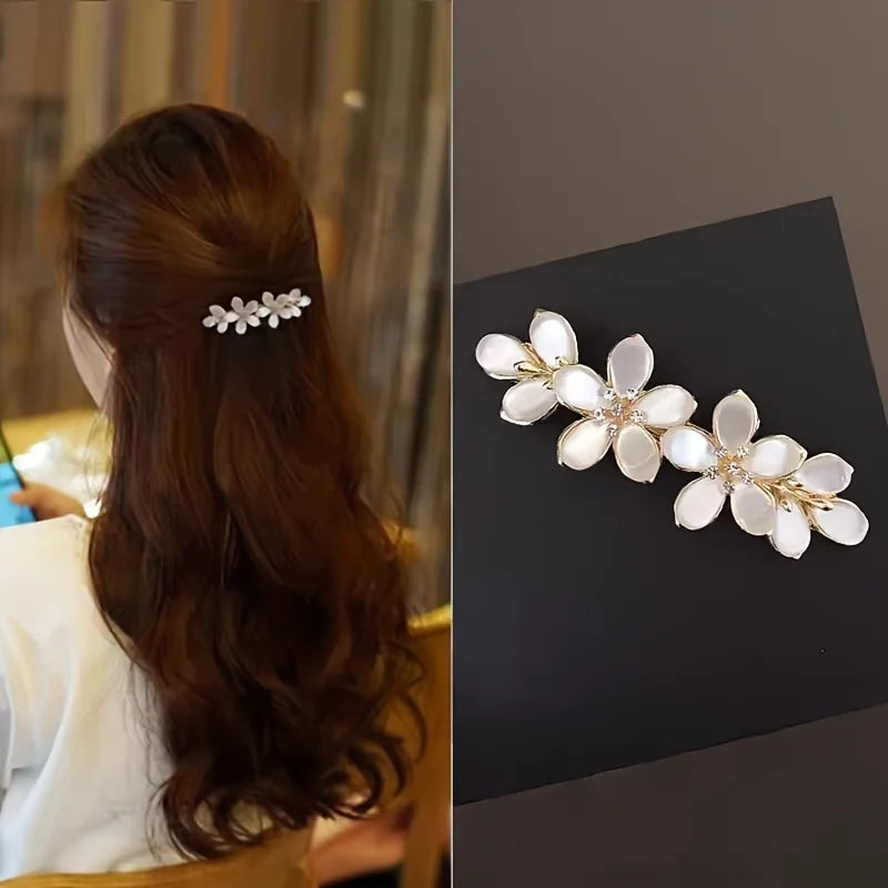 Elegant Floral Hair Barrette