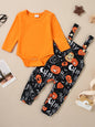 2Pcs Halloween Stripe Outfits