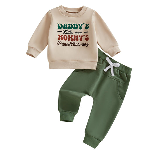 Boys Pants Set, Long Sleeve Sweatshirt