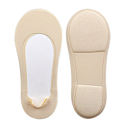 1Pair 3D Arch Massage Breathable Invisible Socks