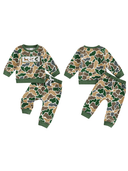 Dinosaur Print T-Shirt with Denim Jeans Set