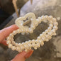 Pearl Claw Geometric Hairpins For Girls