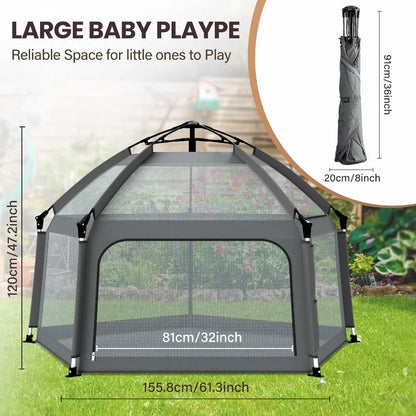 Portable Outdoor Playpen for Babies and Toddlers