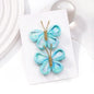 2pcs/set Butterfly Gradient Flocking Hairpins