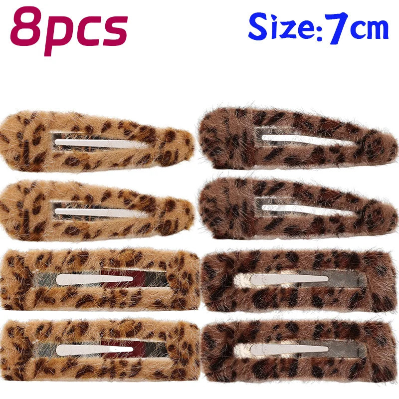 Leopard Print Barrettes