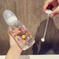 Cute Cartoon Plastic Baby Feeding Bottle