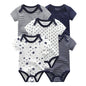 5pcs Short Sleeve Baby Bodysuits