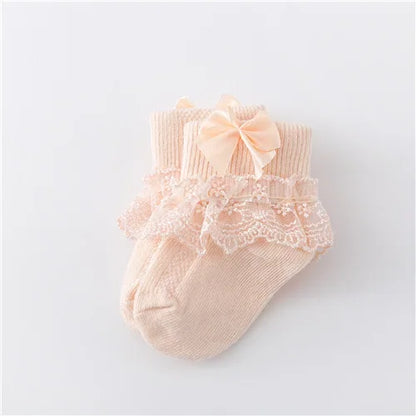 Baby Girls Cotton Lace Socks