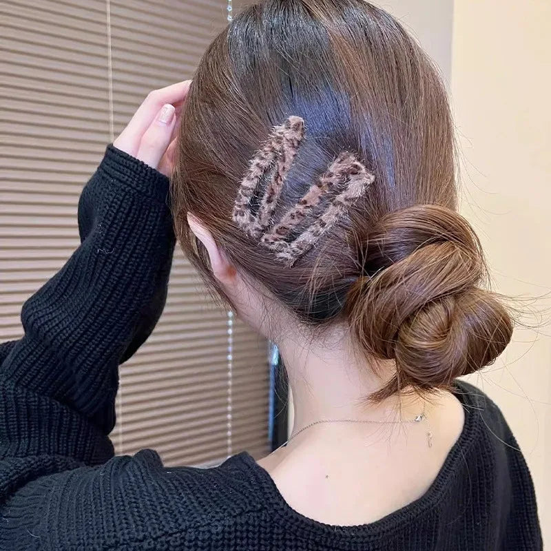 Leopard Print Barrettes