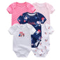 5pcs Short Sleeve Baby Bodysuits