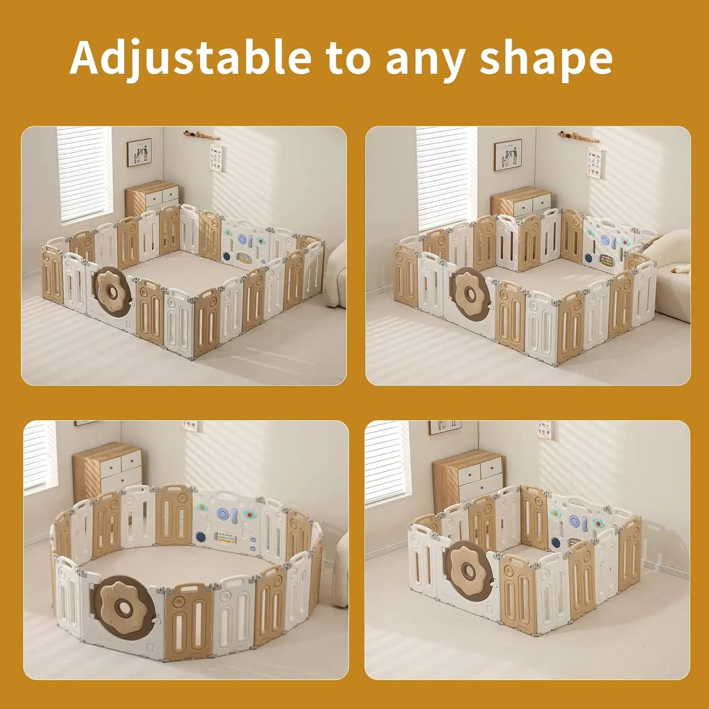 Foldable Playpen for Babies and Toddlers