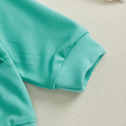 Girl 2Pcs Long Sleeve Sweatshirt + Pants Set