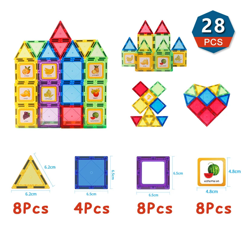 Magnetic Building Blocks Construction Set