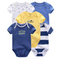 5pcs Short Sleeve Baby Bodysuits