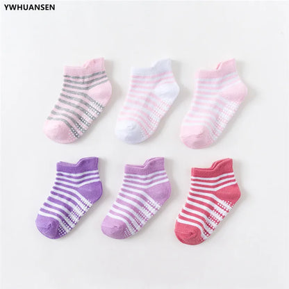6 Pairs/lot Anti-slip Boat Socks