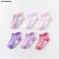 6 Pairs/lot Anti-slip Boat Socks