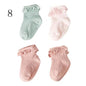 4Pair/lot Baby non-slip cotton socks