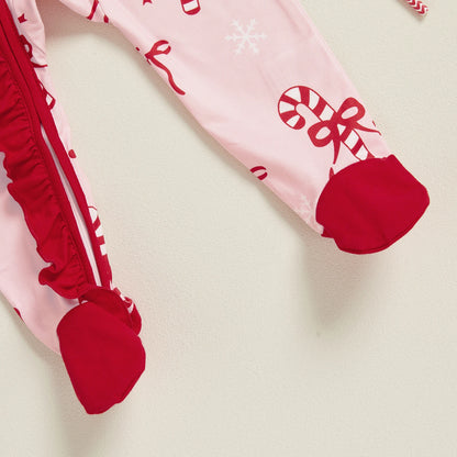 Newborn Baby Girl Christmas Romper