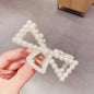 Pearl Claw Geometric Hairpins For Girls