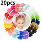 20/40Pcs Candy Color Bow Hair Clip Set
