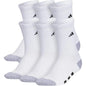 Youth Athletic Cushioned 6-Pack Crew Socks