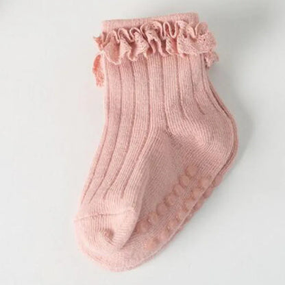 4Pair/lot Baby non-slip cotton socks