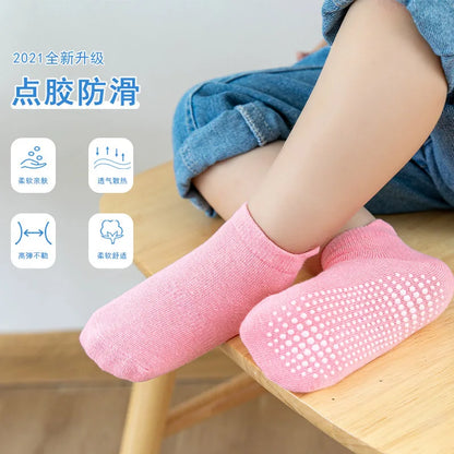6 Pairs/lot Anti-slip Boat Socks