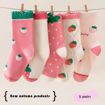 Girls Mid-Calf Socks