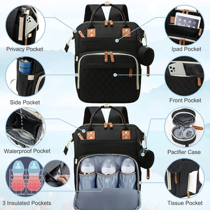 Multifunctional Diaper Bag Backpack
