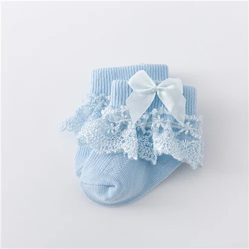 Baby Girls Cotton Lace Socks