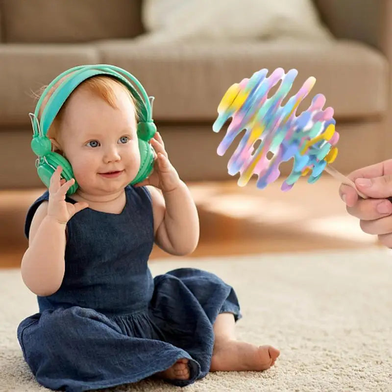 Wooden Spiral Lollipop Stress Relief Fidgets