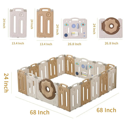 Foldable Playpen for Babies and Toddlers