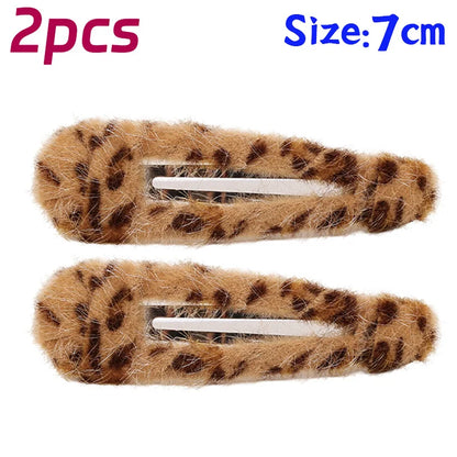 Leopard Print Barrettes