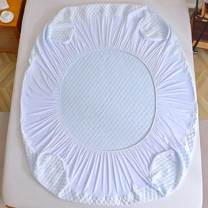Sanitizing Waterproof Cooling Mattress Protector Set - Hypoallergenic