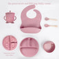 6Pcs Baby Silicone Feeding Set